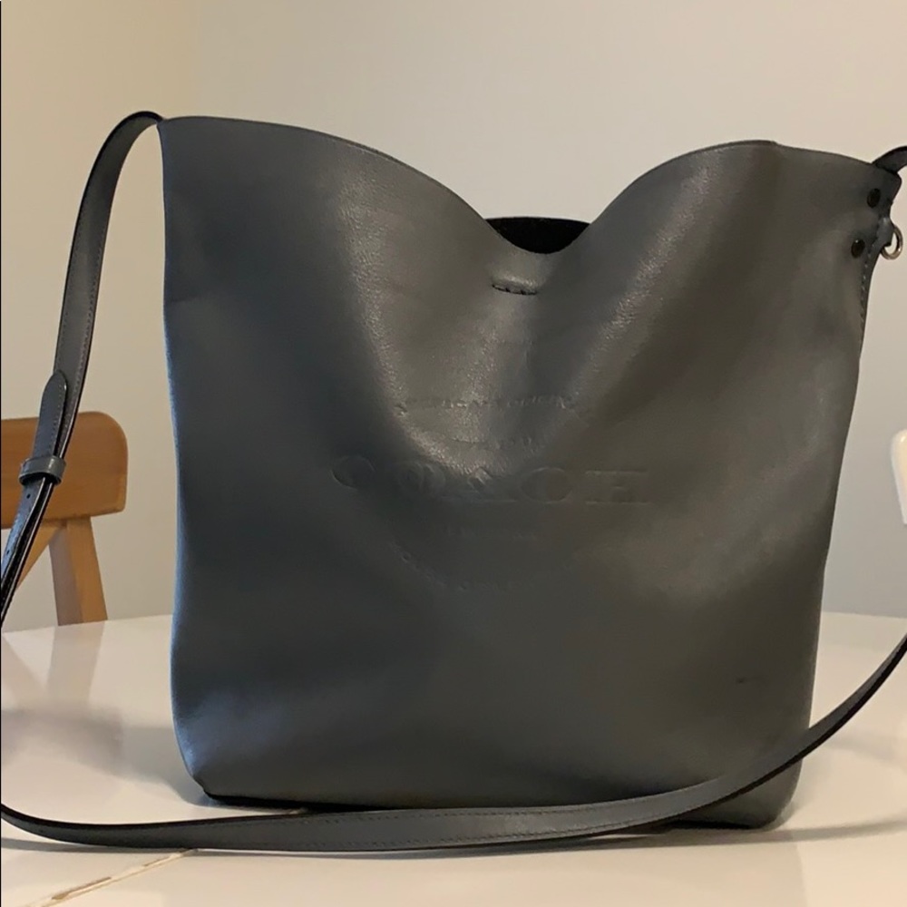 Coach 1941 (Rare) Gray Leather Bucket Bag